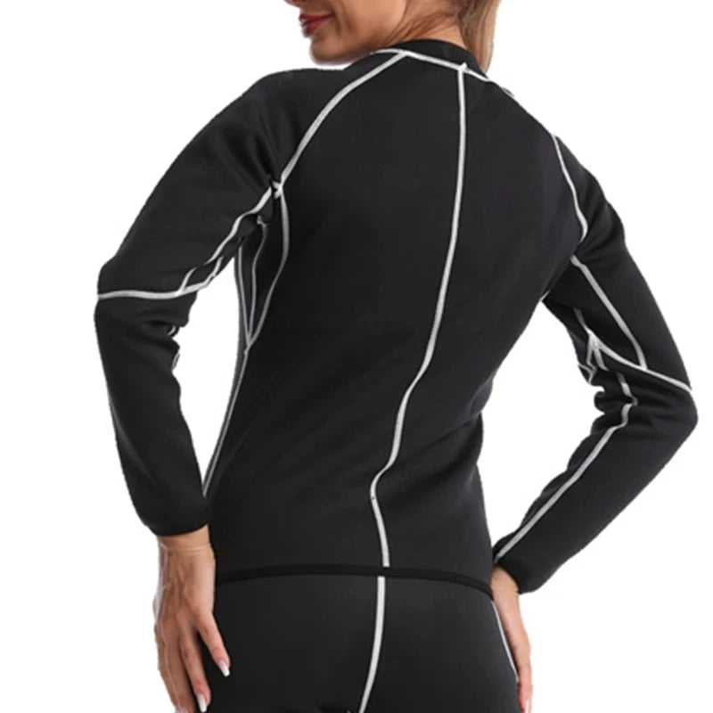 Transform Your Workout with Our Women's Sauna Coat - Ultimate Weight Loss Thermo Sweat Jacket for Fitness and Fat Burning