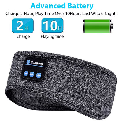 Experience Ultimate Comfort with Our Wireless Bluetooth Music Eye Mask: The Perfect Sports Headband for Anti-Noise Listening During Running, Yoga, and Relaxation