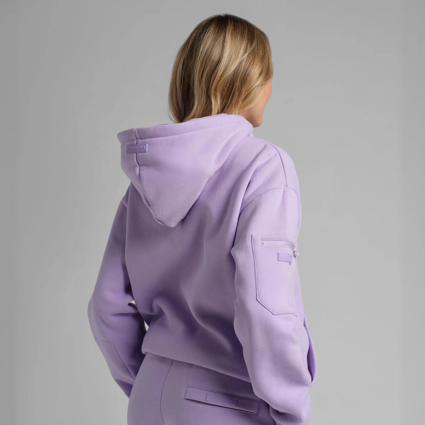 Experience Ultimate Comfort: Limited Edition Comfrt X Tarte Hoodie with Built-In Eye Mask