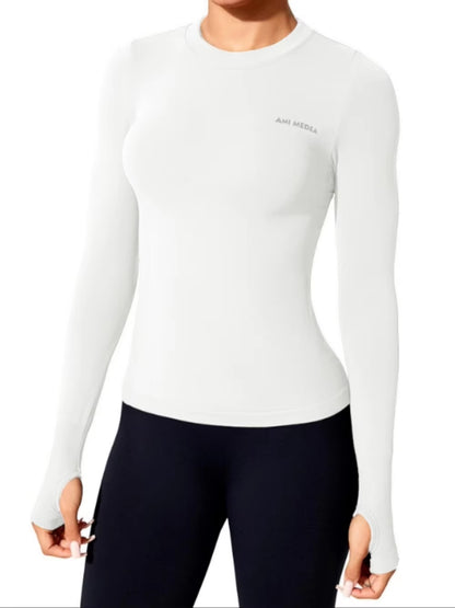 Elevate Your Yoga Practice with Our Stylish Long Sleeve Women's Fitness Shirt