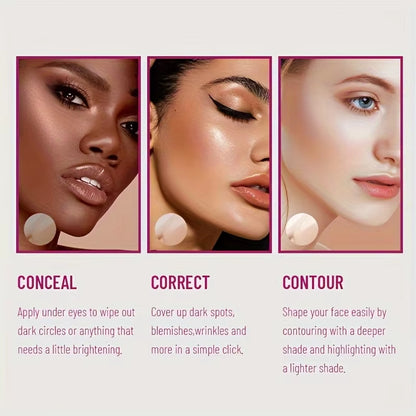 Illuminate Your Skin with Our New Long-Lasting Sponge Head Concealer – Perfect for Hiding Dark Circles, Freckles, Acne, Pigmentation, and Blemishes!