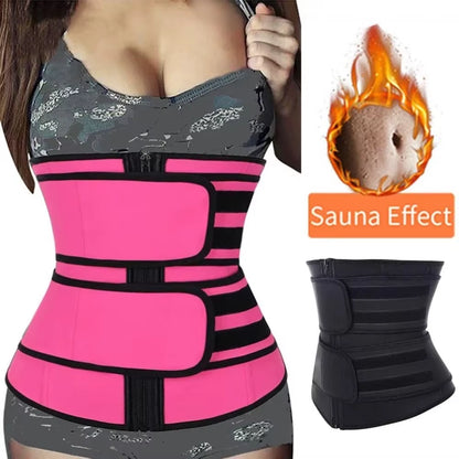 Sculpt Your Silhouette with the Ultimate Waist Trainer Slimming Body Shaper Fitness Belt - Achieve Weight Loss and Enhance Your Workout!