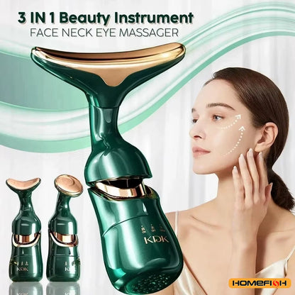 Revitalize Your Skin with the 3-in-1 Facial Lifting Device - Neck, Facial, and Eye Massage for Youthful Radiance!