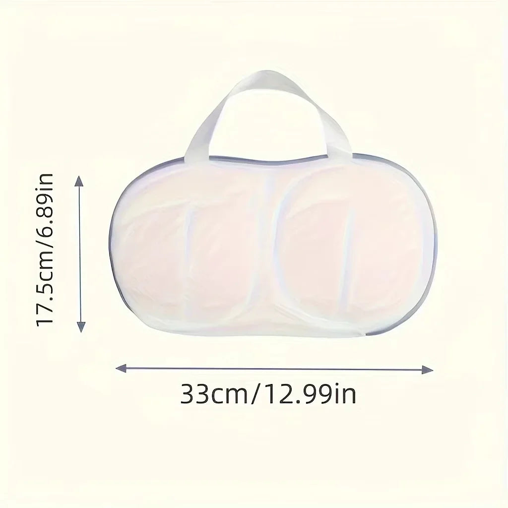 Protect Your Lingerie with Our Foldable Mesh Bra Wash Bag - Ideal for Safe Washing and Travel!