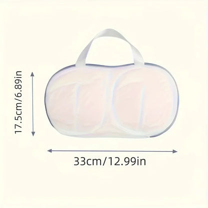 Protect Your Lingerie with Our Foldable Mesh Bra Wash Bag - Ideal for Safe Washing and Travel!