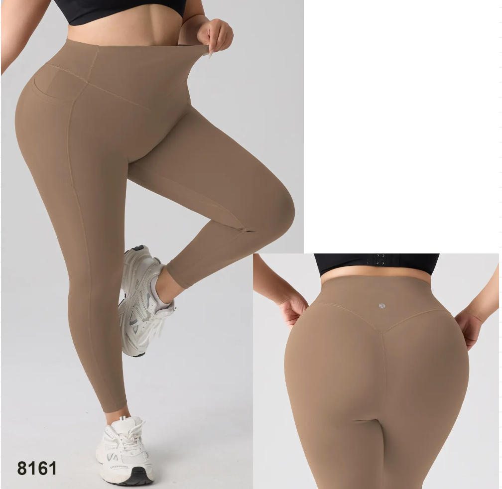 High Waisted Yoga Leggings – Tummy Control, Butt Lifting with Pockets
