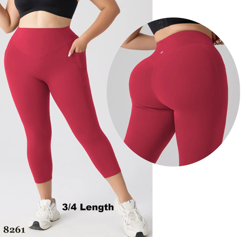 High Waisted Yoga Leggings – Tummy Control, Butt Lifting with Pockets