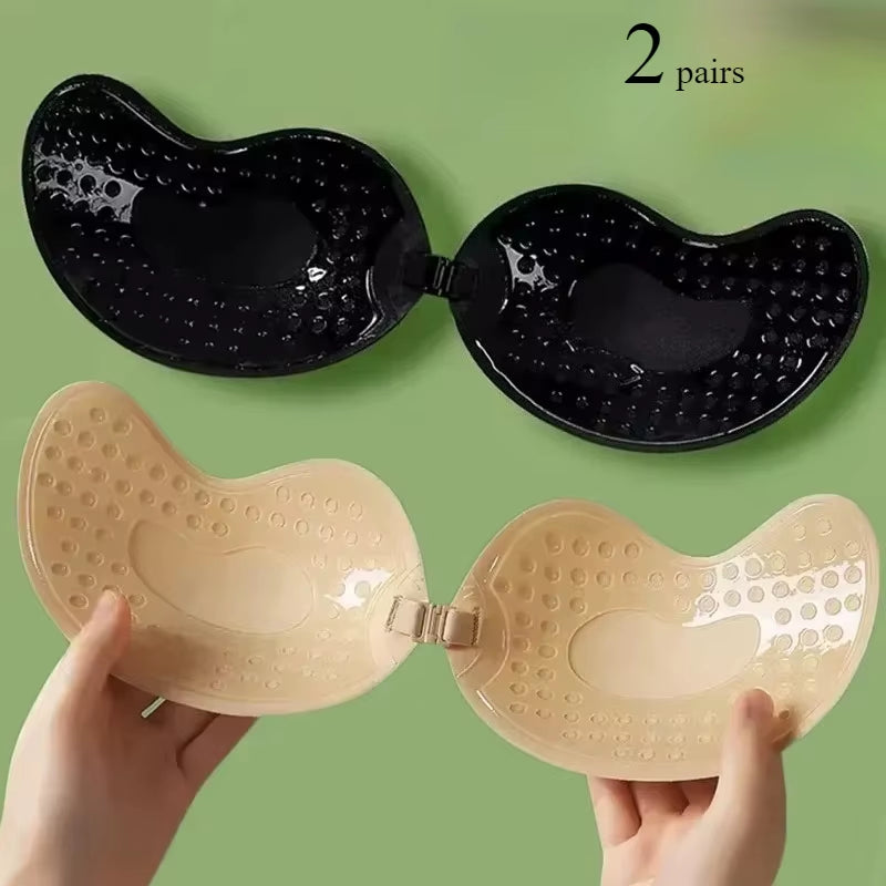Elevate Your Style with the Invisible Push-Up Bra: Backless, Strapless, and Seamless Comfort in Silicone