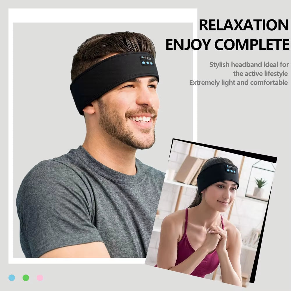Experience Ultimate Comfort with Our Wireless Bluetooth Music Eye Mask: The Perfect Sports Headband for Anti-Noise Listening During Running, Yoga, and Relaxation