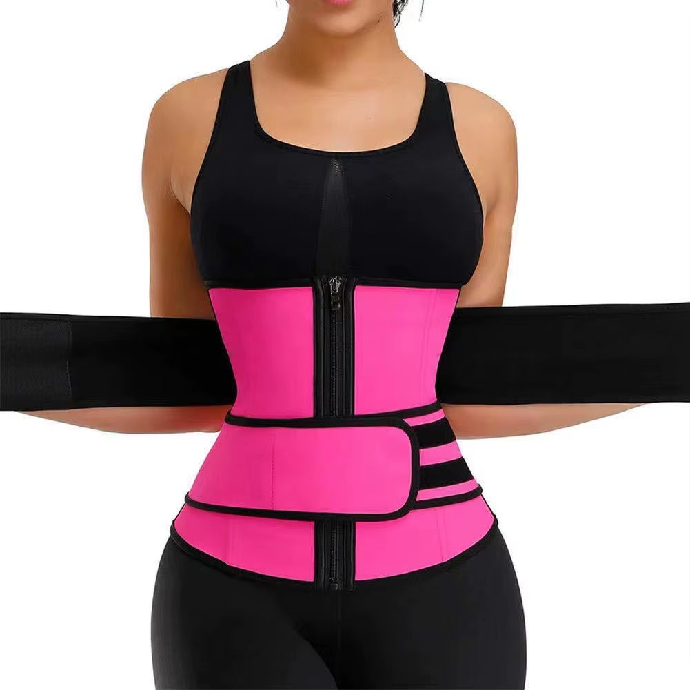 Sculpt Your Silhouette with the Ultimate Waist Trainer Slimming Body Shaper Fitness Belt - Achieve Weight Loss and Enhance Your Workout!