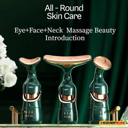 Revitalize Your Skin with the 3-in-1 Facial Lifting Device - Neck, Facial, and Eye Massage for Youthful Radiance!
