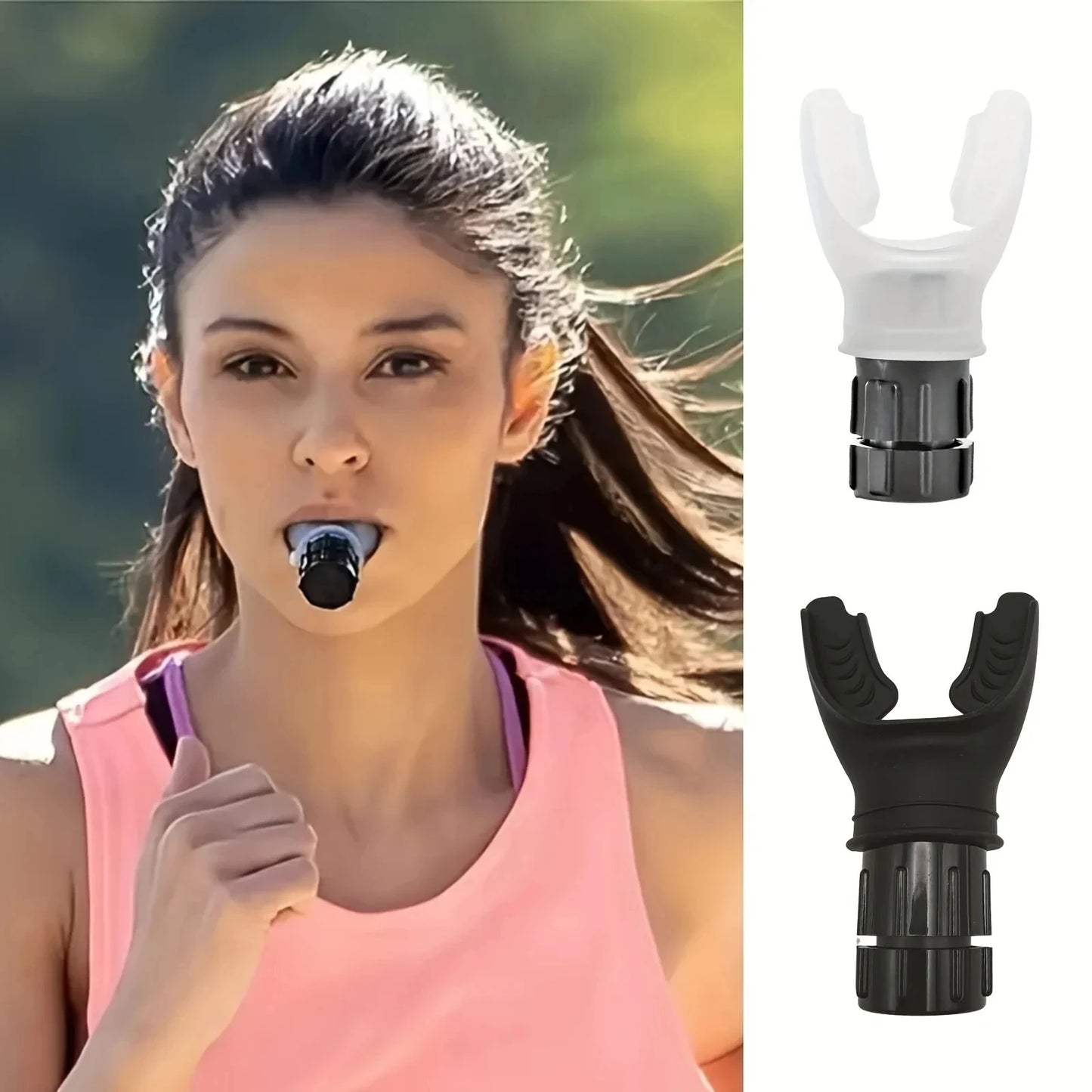 Breathing Trainer Abdominal Respiratory Muscles Compact Silicone Breathing Exercise