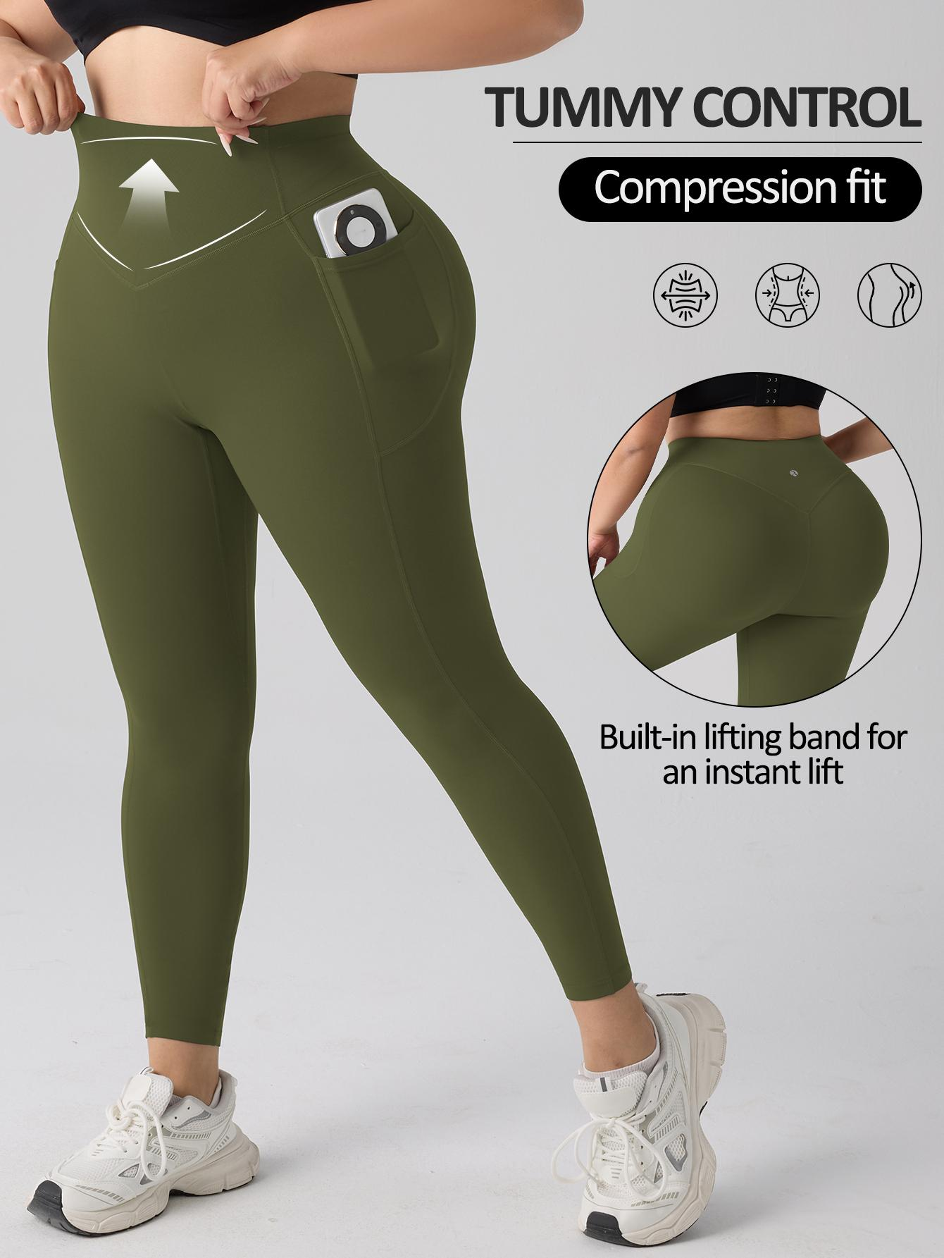 High Waisted Yoga Leggings – Tummy Control, Butt Lifting with Pockets
