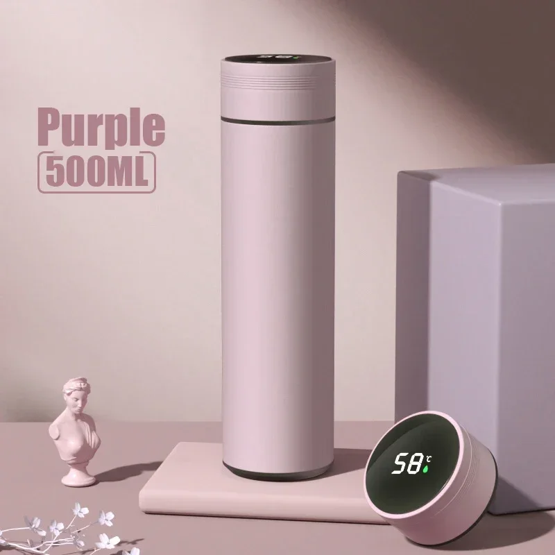 500ML Stainless Steel Thermos Cup with Temperature Display