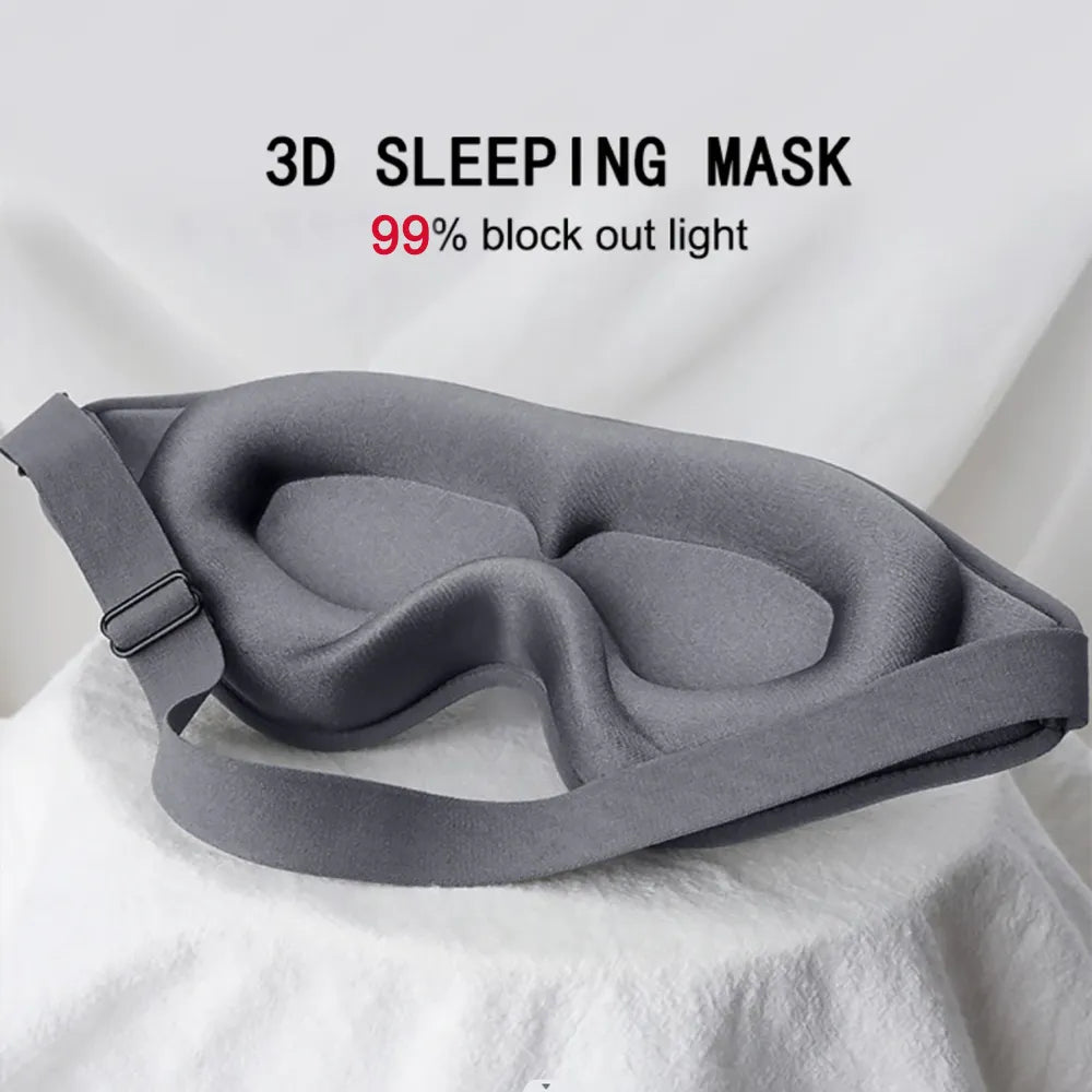 3D Sleep Mask Blindfold Sleeping Soft Memory Foam Face Mask