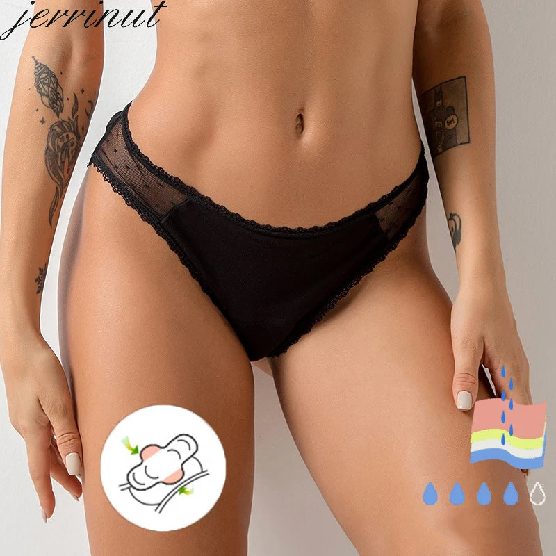 Four-Layer Leak-Resistant Menstrual Panties for Women – Antibacterial, Breathable Underwear