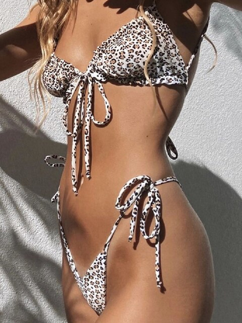  Two-Piece  Low Waist Bikinis  Triangle Swimwear